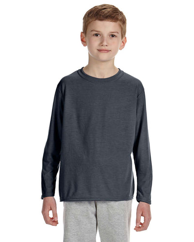 Youth Performance® Youth Long-Sleeve T-Shirt - Charcoal