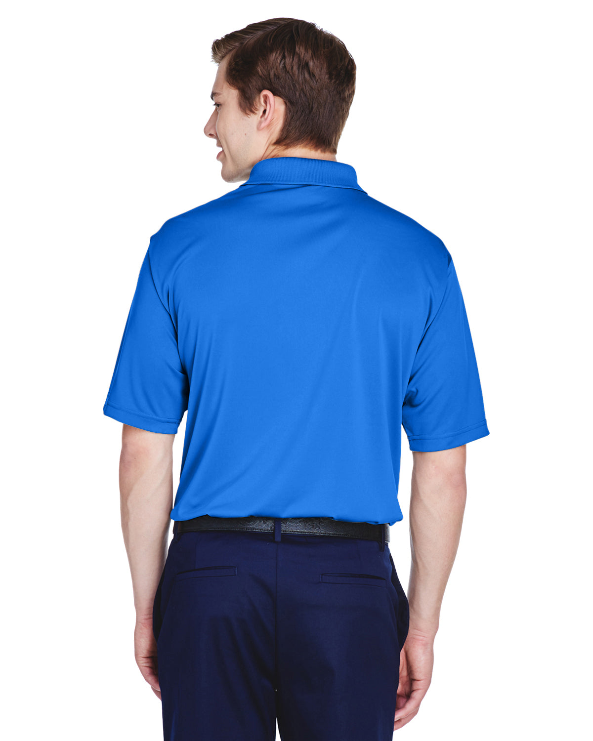 Men's Cool & Dry 8-Star Elite Performance Interlock Polo - Royal
