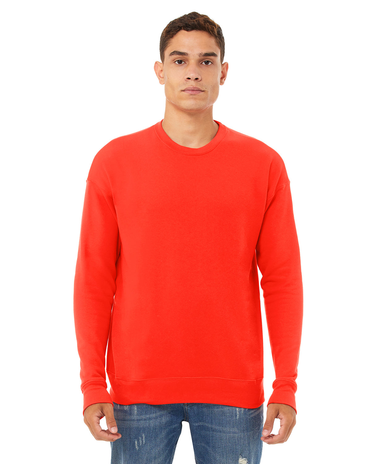 Unisex Drop Shoulder Fleece - Poppy
