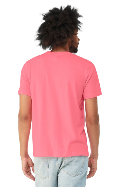 Unisex Heather CVC T-Shirt - Neon Pink