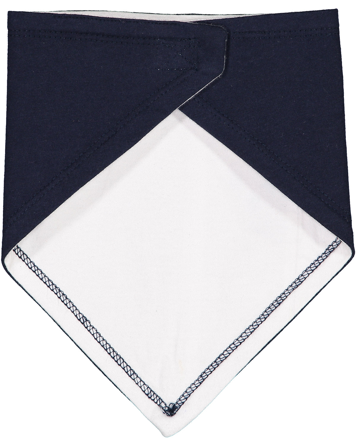 Infant Premium Jersey Bandana Bib - Navy / White