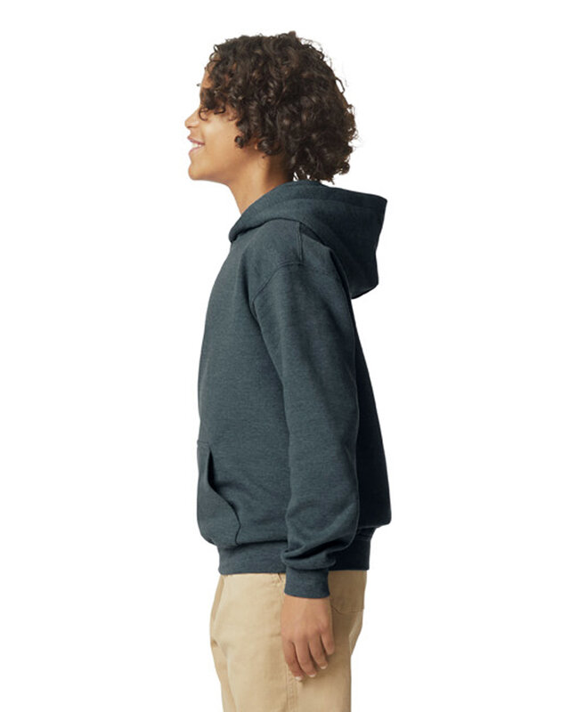 Youth Softstyle Midweight Fleece Hoodie - Dark Heather
