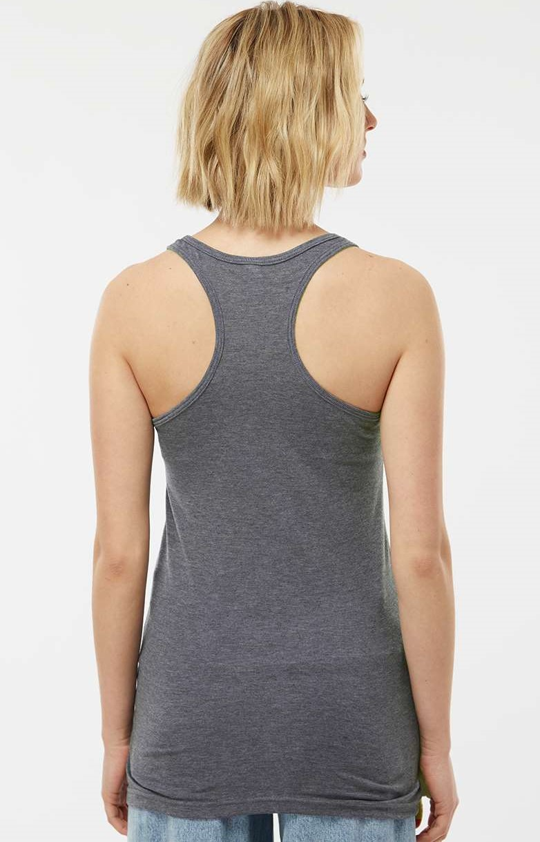 Women's Slim Fit Poly-Rich Racerback Tank - Heather Charcoal