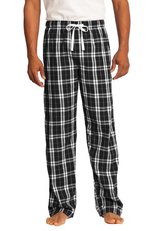 Unisex Flannel Plaid Pant - Black