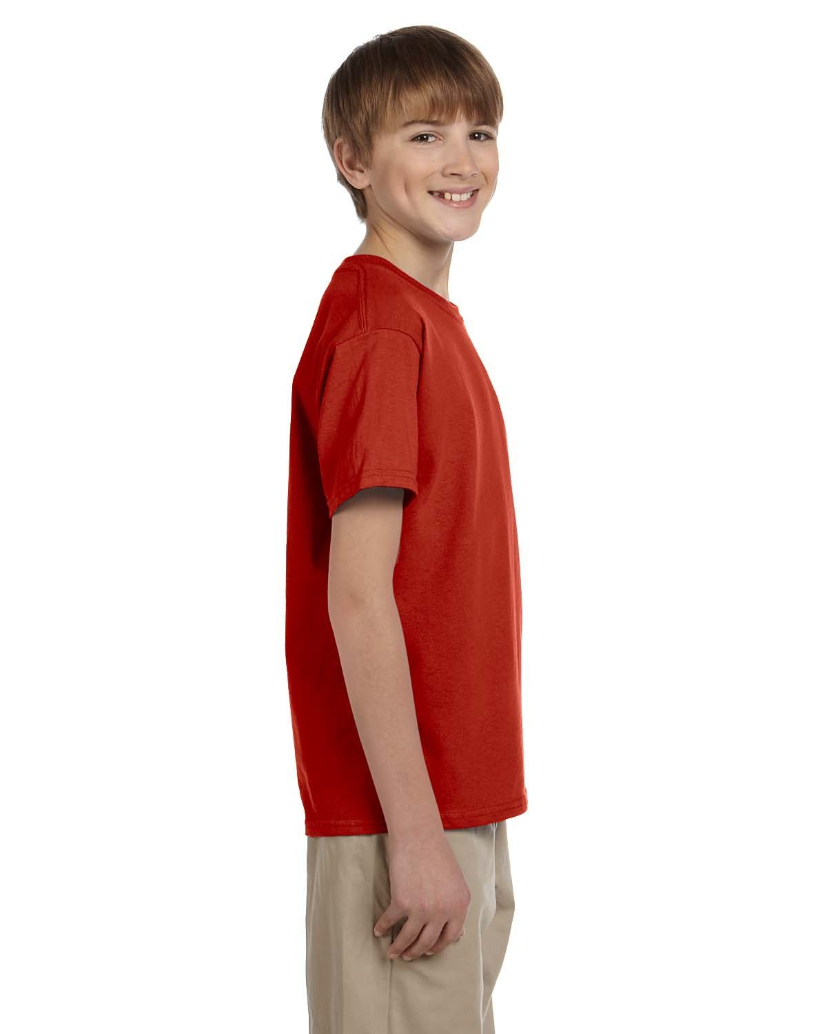 Youth 50/50 Ecosmart® Short Sleeve Tee - Deep Red