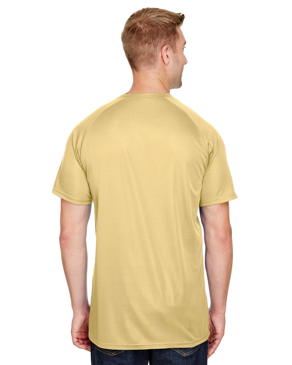 Unisex Attain 2-Button Baseball Jersey - Vegas Gold