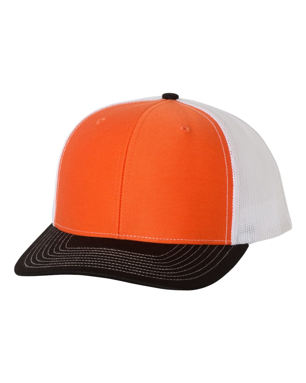 Snapback Trucker Cap - Orange / White / Black