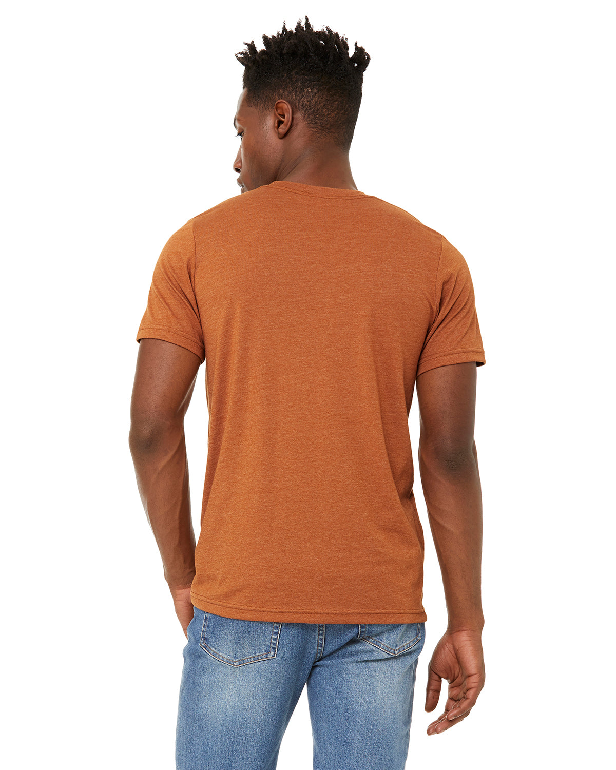Unisex Sueded T-Shirt - Heather Autumn
