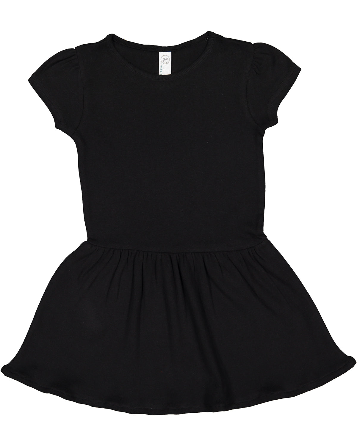 Toddler Baby Rib Dress - Black