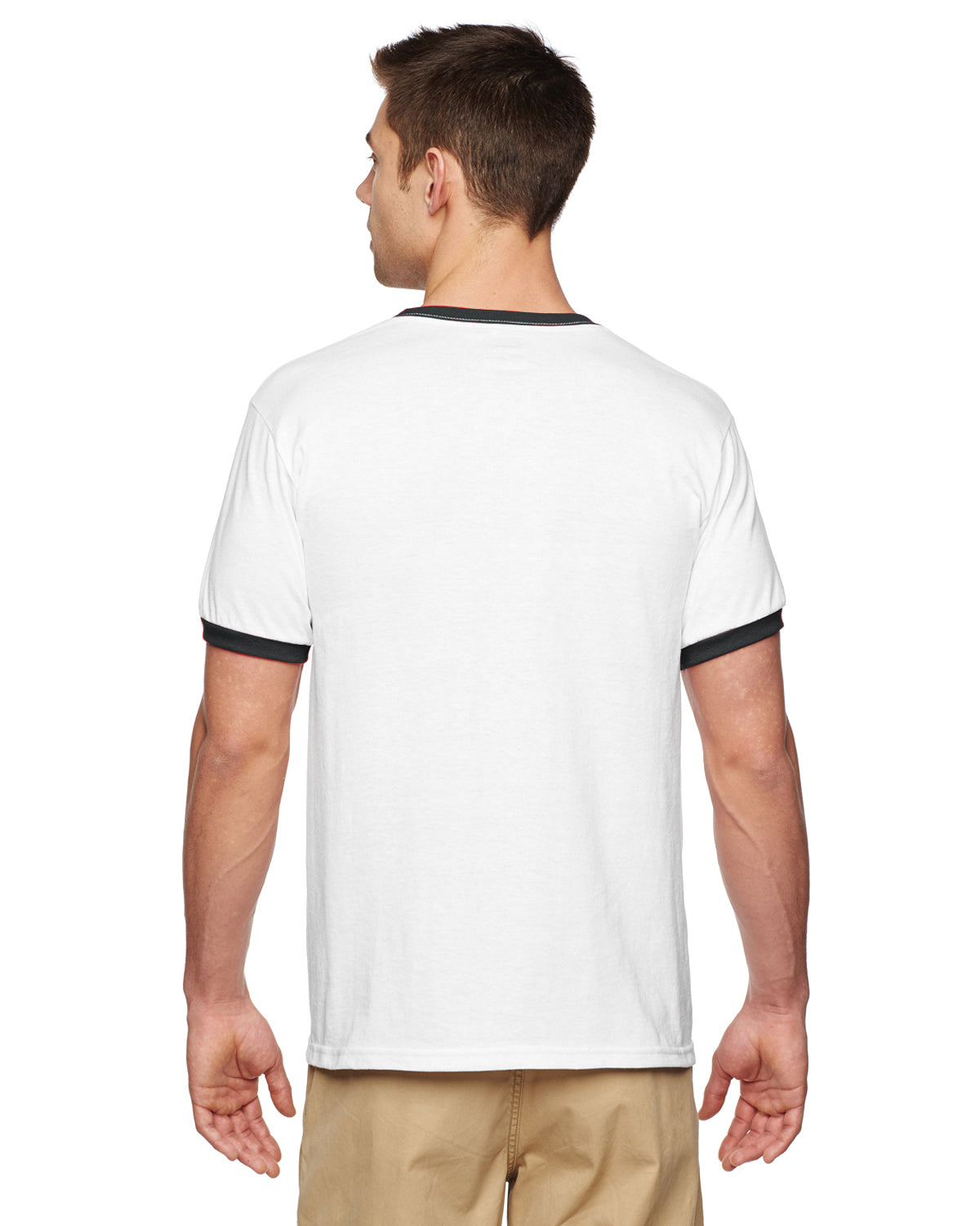 Unisex Ringer T-Shirt - White / Black