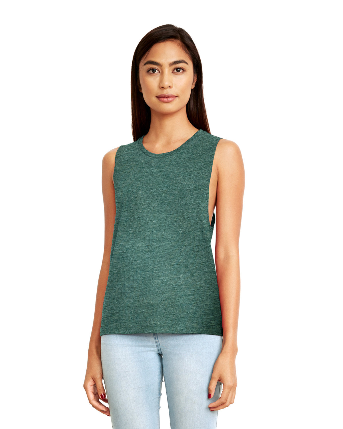 Women's Festival Muscle Tank - Royal Pine
