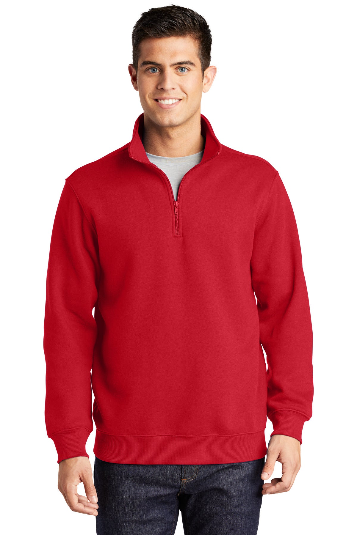 1/4-Zip Sweatshirt - True Red