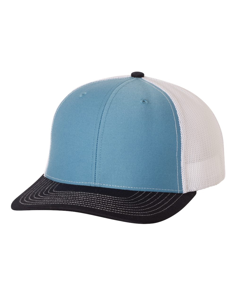 Snapback Trucker Cap - Columbia Blue / White / Navy