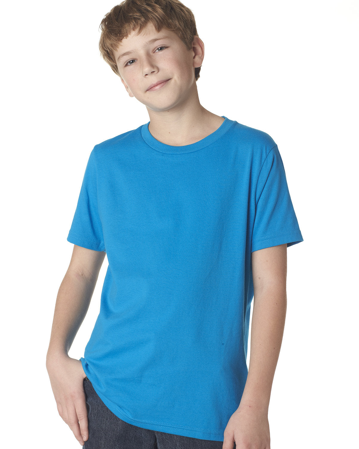 Youth Cotton Crew - Turquoise