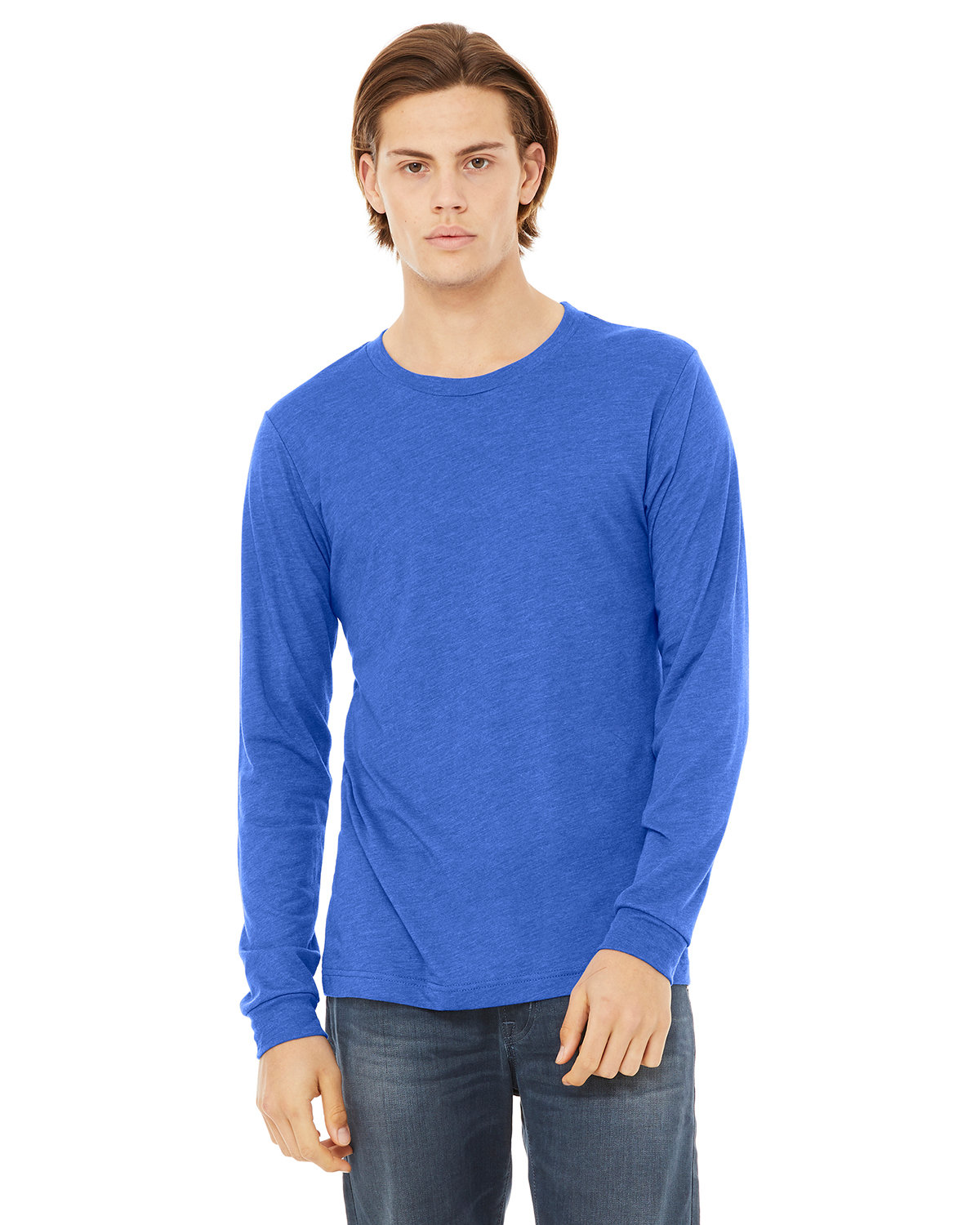 Unisex Jersey Long-Sleeve T-Shirt - True Royal Triblend