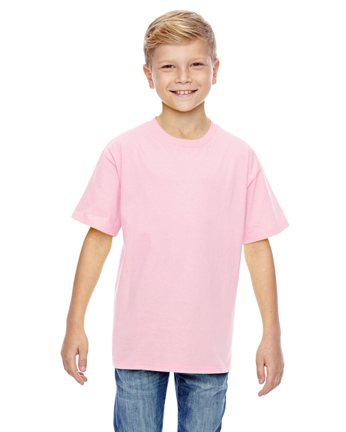 Youth Perfect-T Short Sleeve Tee - Pale Pink