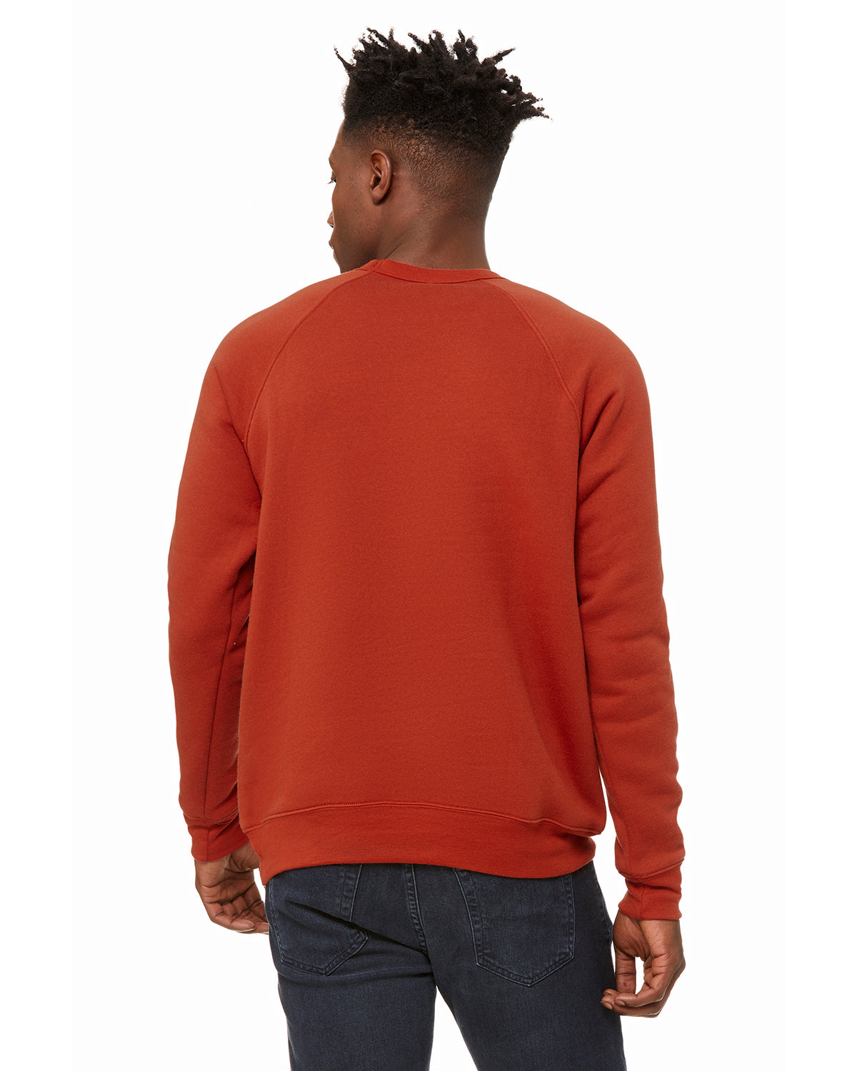Unisex Sponge Fleece Raglan Sweatshirt - Brick