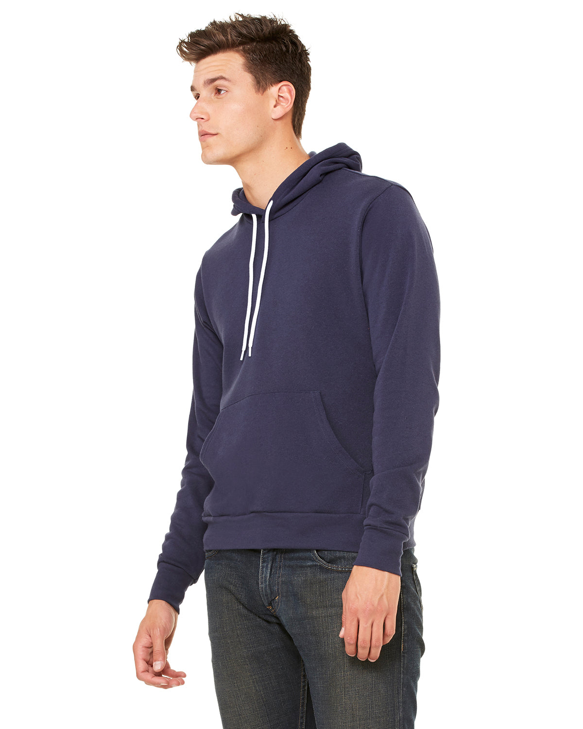 Unisex Sponge Fleece Pullover Hoodie - Navy