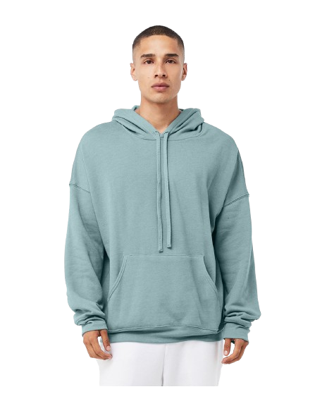 Unisex Sponge Fleece Pullover DTM Hoodie - Heather Blue Lagoon