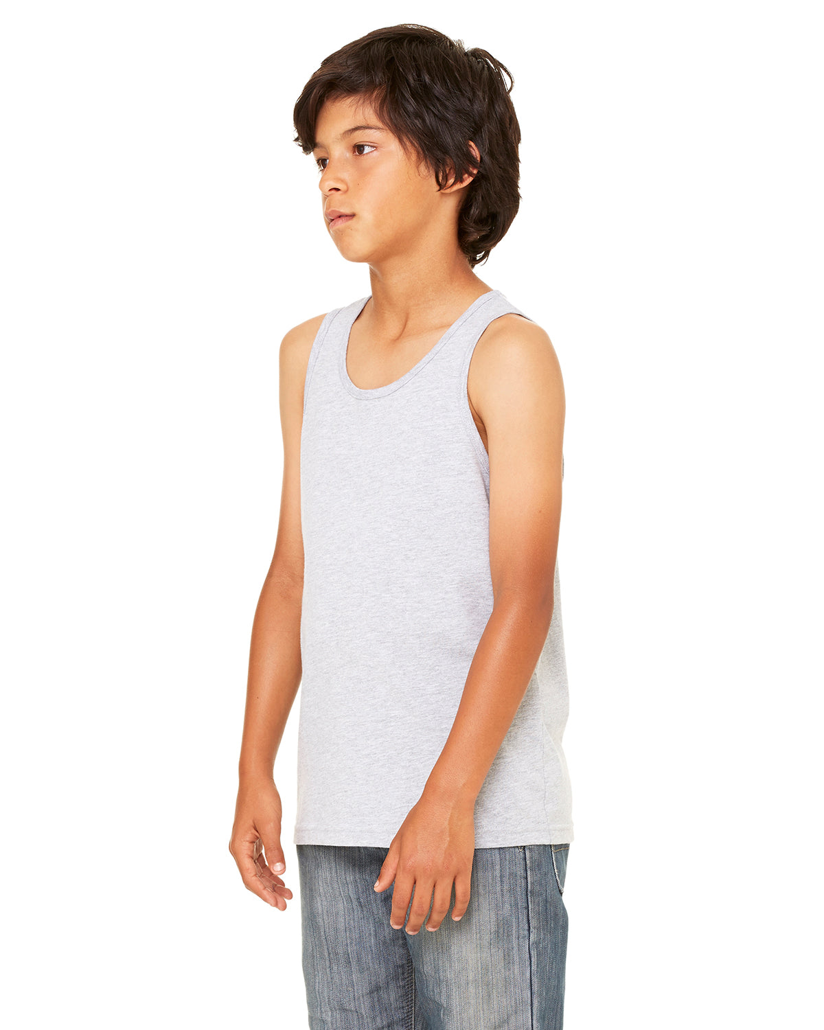 Youth Heather CVC Tank - Heather Athletic