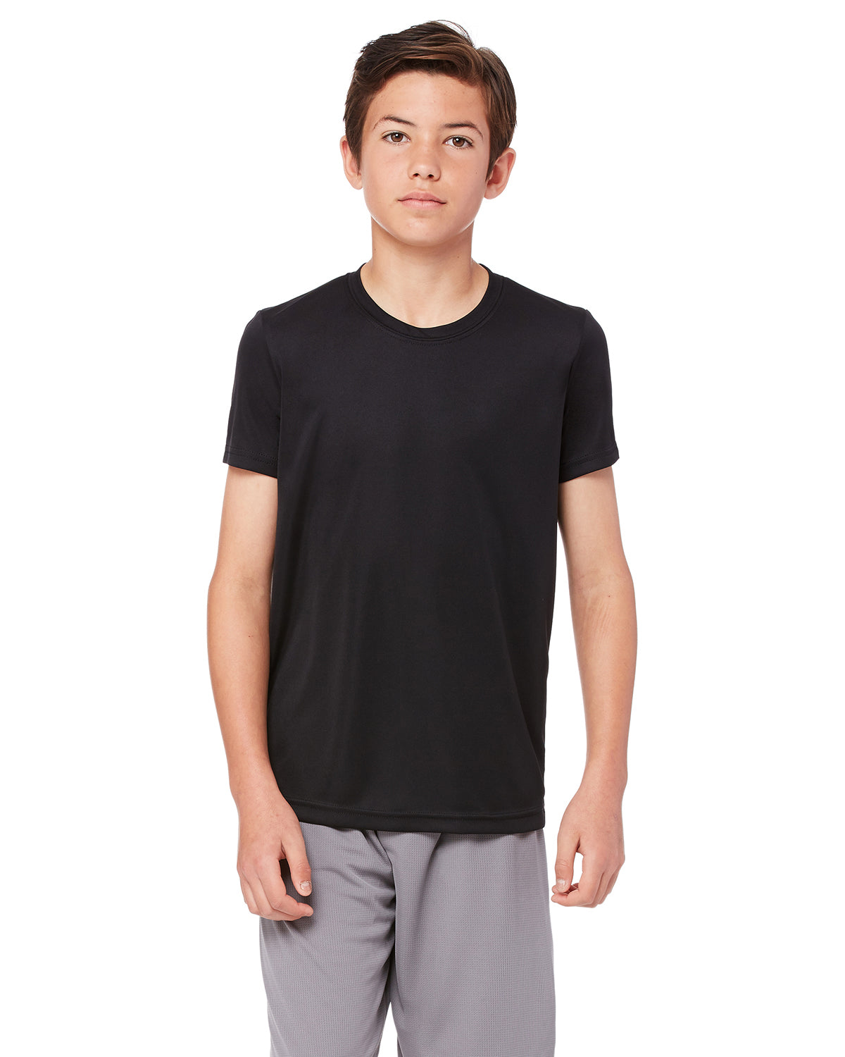 Youth Performance Short-Sleeve T-Shirt - Black