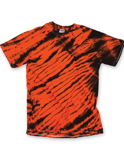 Unisex Tiger Stripe T-Shirt - Black / Orange