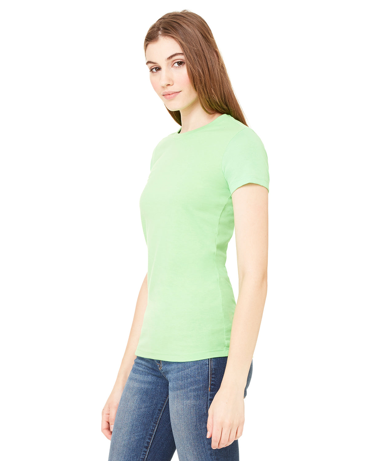 Women's Cotton/Polyester Tee - Neon Green