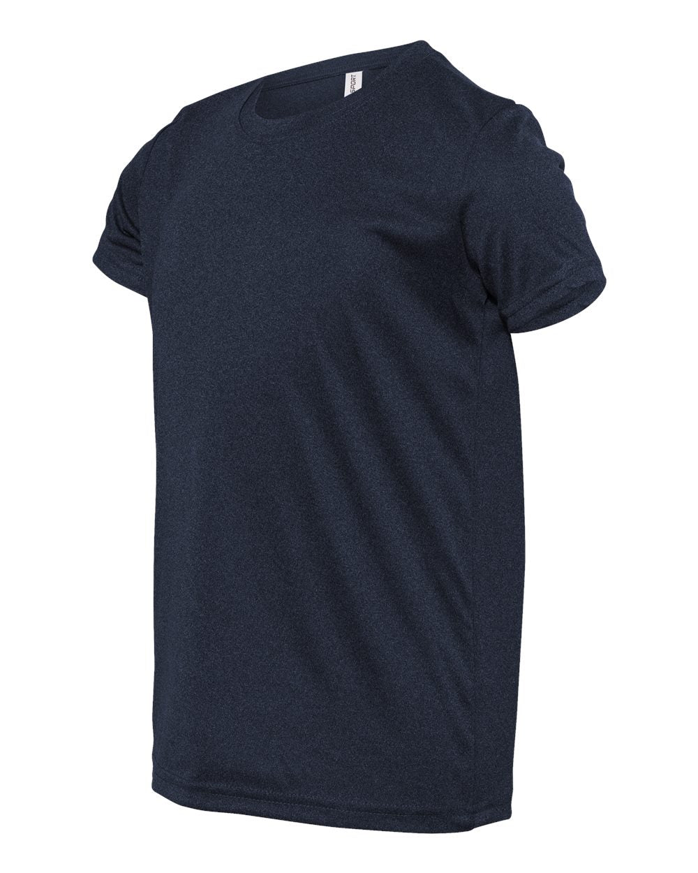 Youth Performance Short-Sleeve T-Shirt - Heather Navy