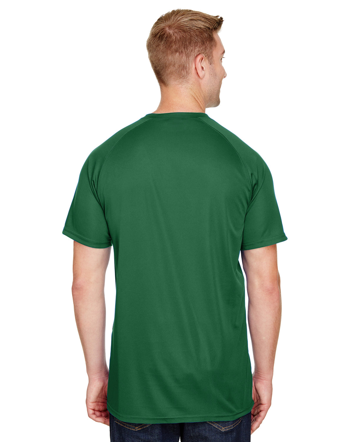 Unisex Attain 2-Button Baseball Jersey - Dark Green
