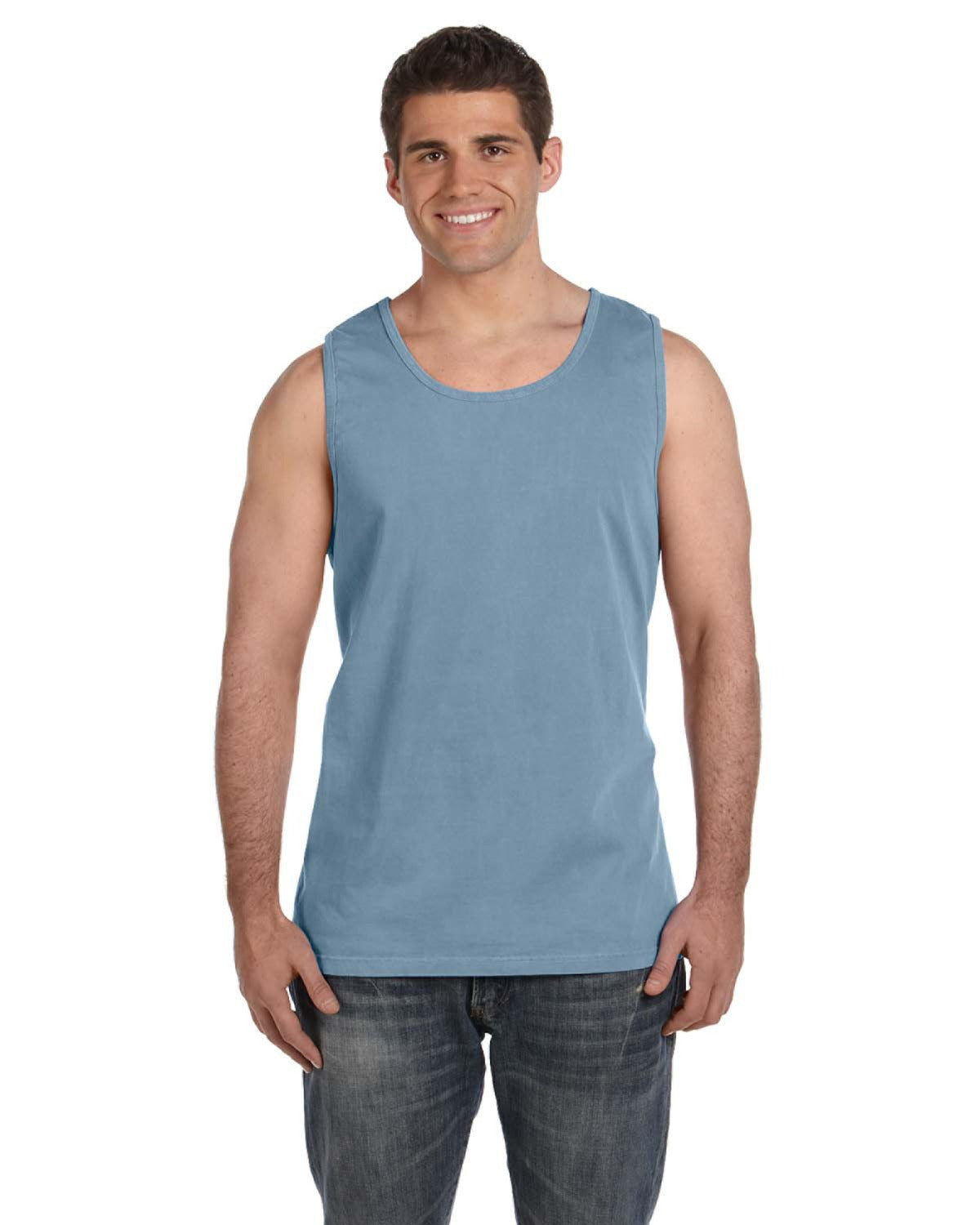 Unisex Heavyweight RS Tank - Ice Blue