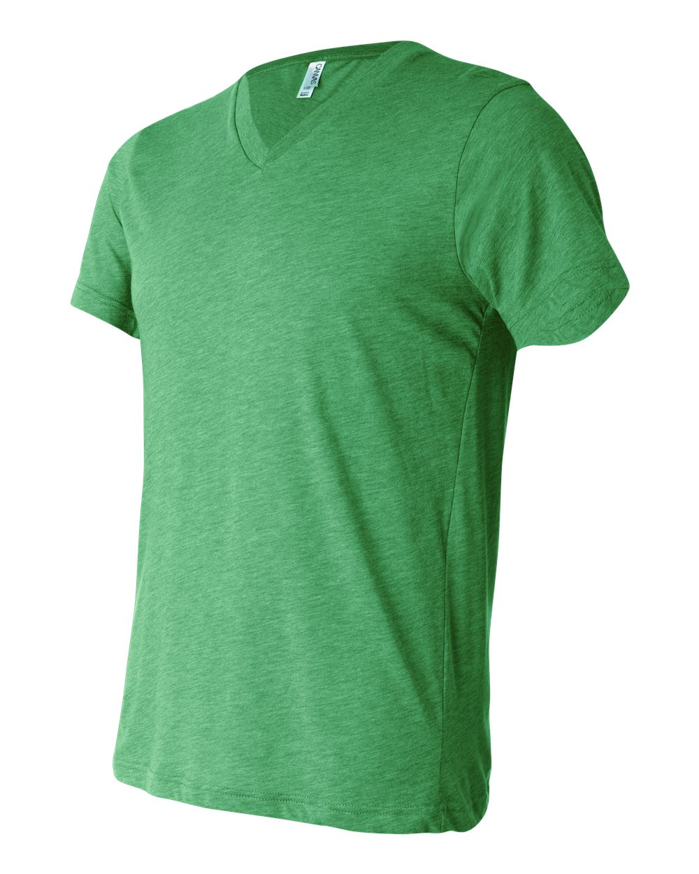 Unisex Triblend V-Neck T-Shirt - Green Triblend
