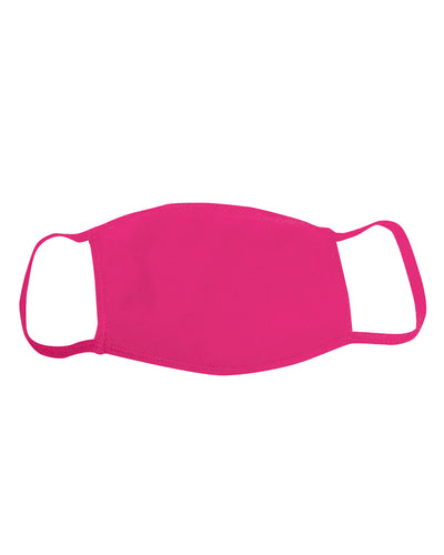25 Pack - USA-Made 100% Cotton Face Cover - Bright Pink