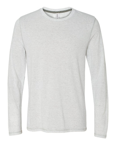 Long Sleeve Triblend T-Shirt - White Heather Triblend