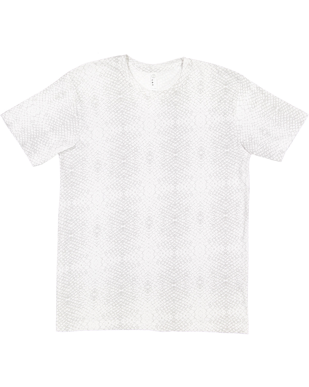 Unisex Fine Jersey T-Shirt - White Reptile