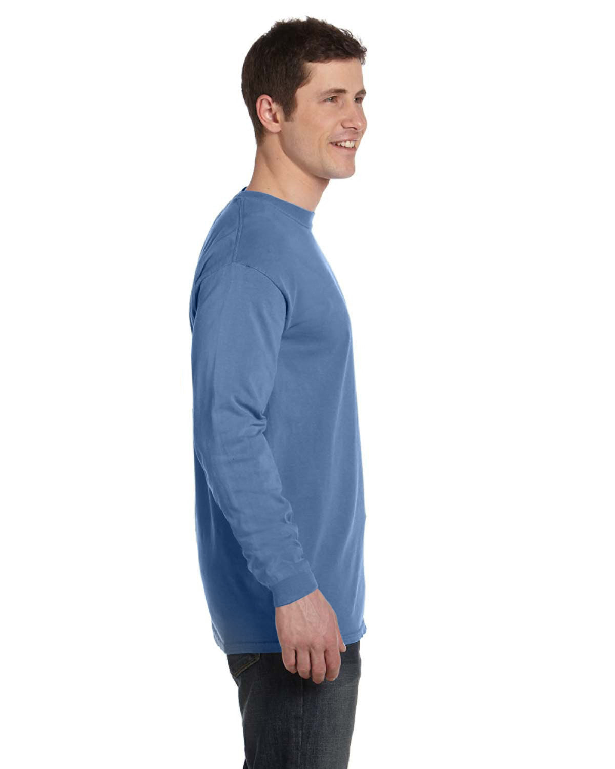 Unisex Heavyweight RS Long-Sleeve T-Shirt - Washed Denim