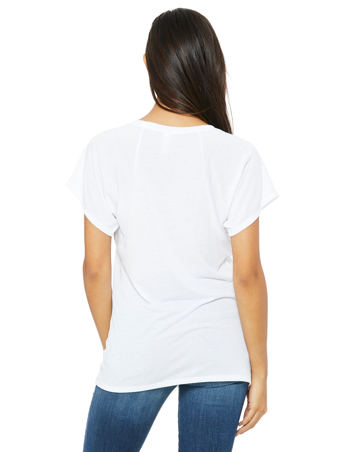 Women's Flowy Raglan T-Shirt - White