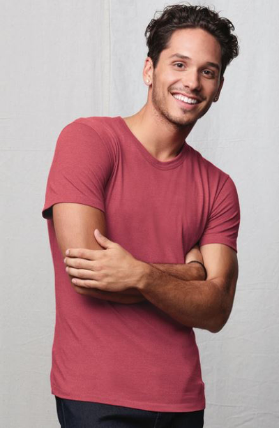 Men's Modal Triblend T-Shirt - Jazzbry Pink Triblend