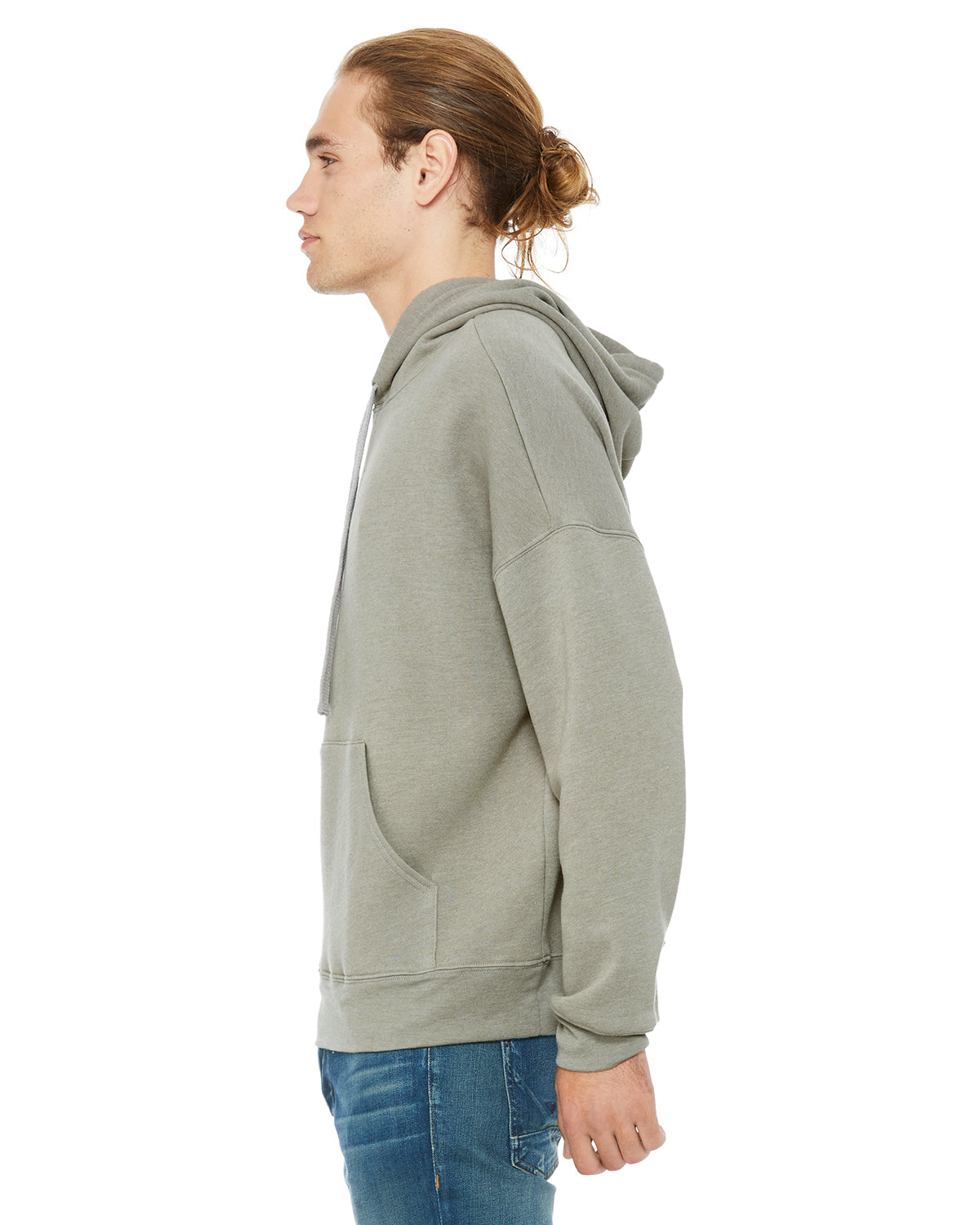Unisex Sponge Fleece Pullover DTM Hoodie - Heather Stone