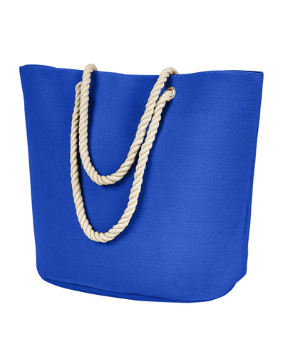 Polyester Canvas Rope Tote - Royal