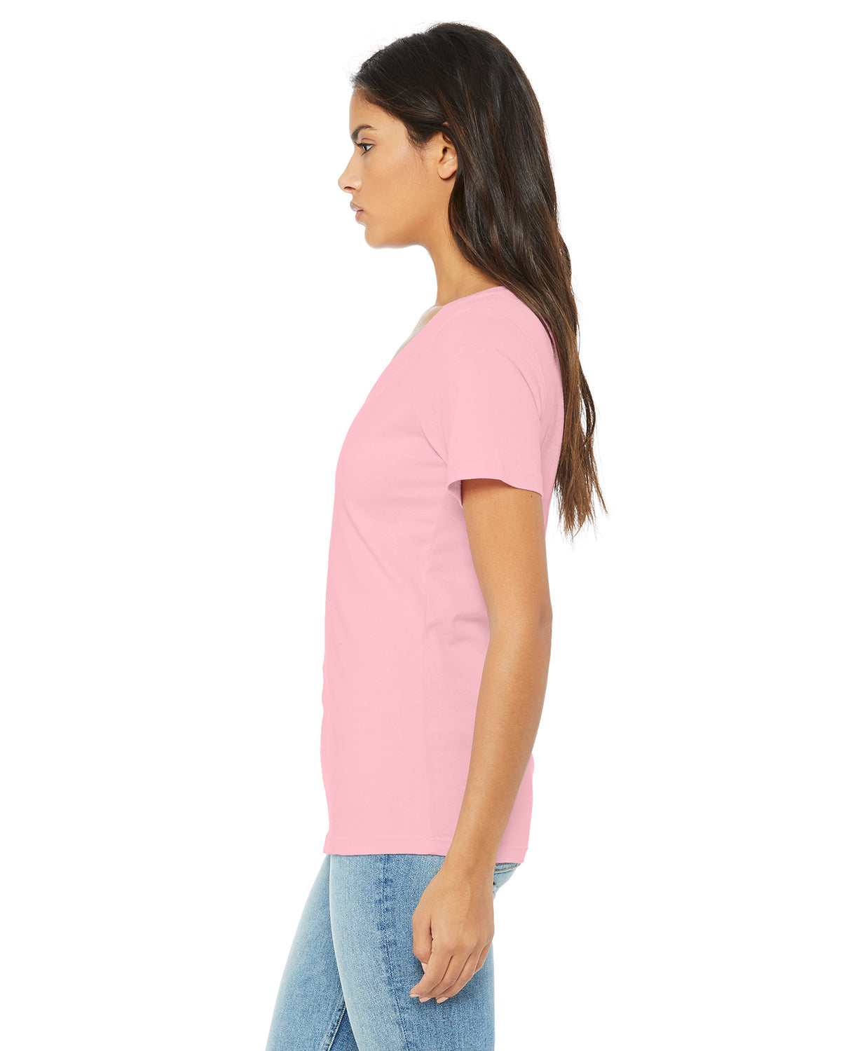 Women's Relaxed Jersey V-Neck T-Shirt - Pink