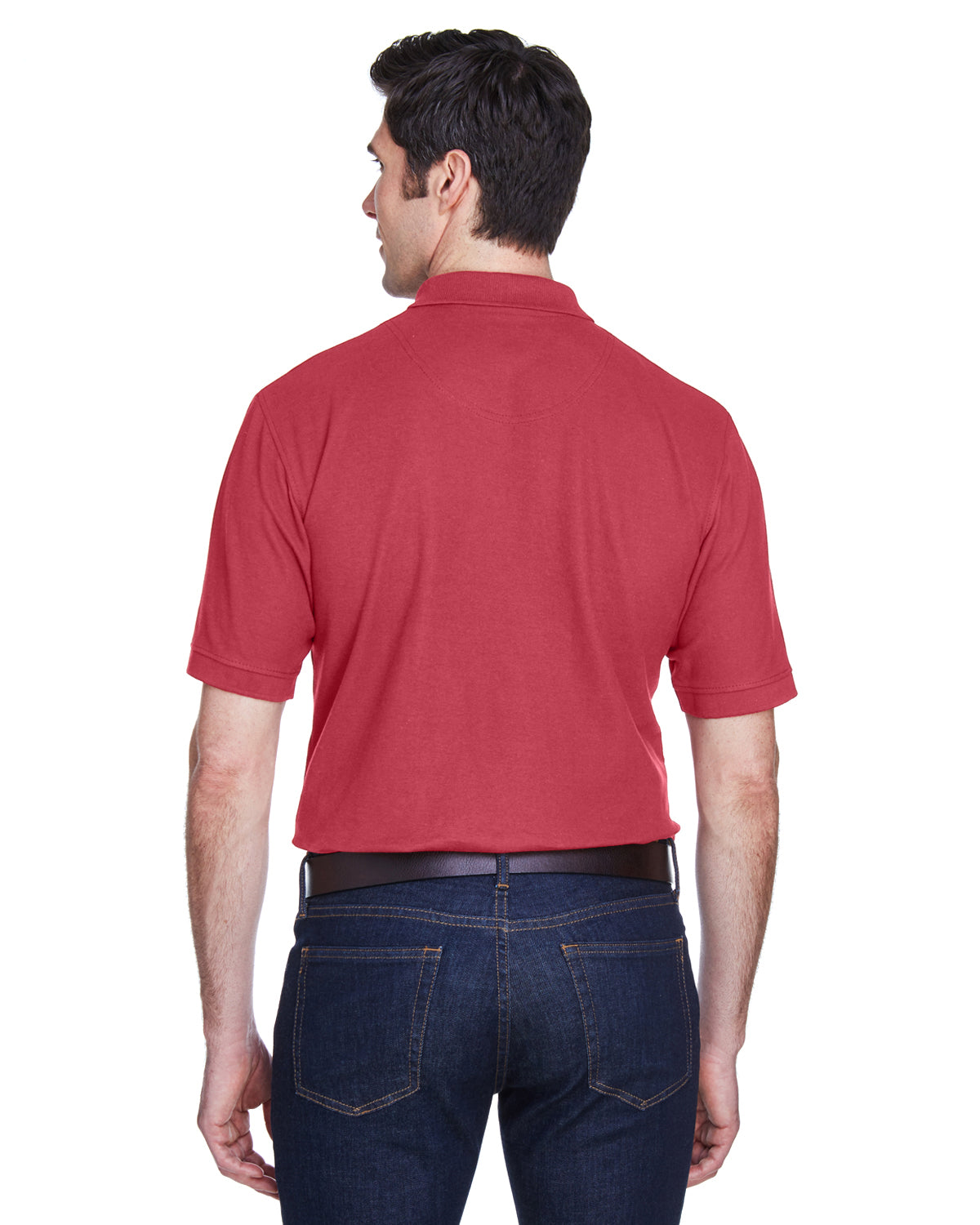 Men's Whisper Piqué Polo - Cardinal