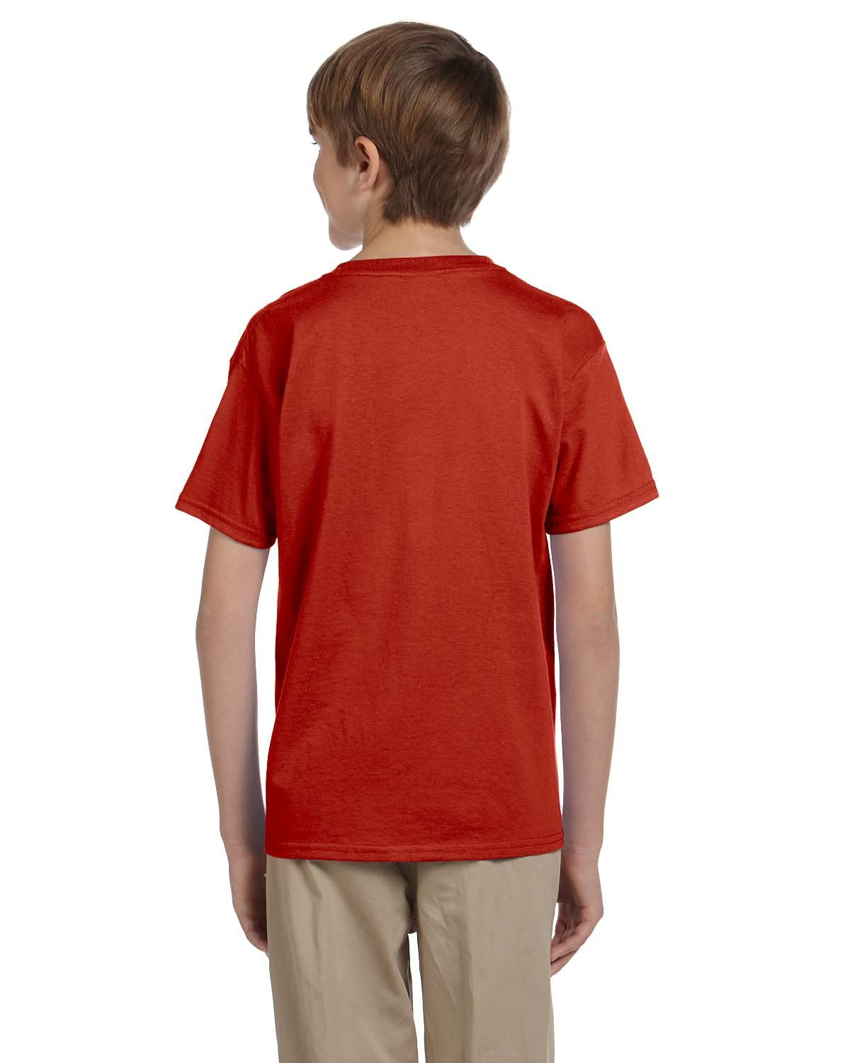 Youth 50/50 Ecosmart® Short Sleeve Tee - Deep Red
