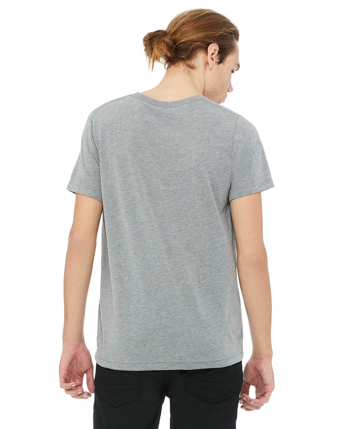 Unisex Poly-Cotton Short-Sleeve T-Shirt - Heather Deep Speckled