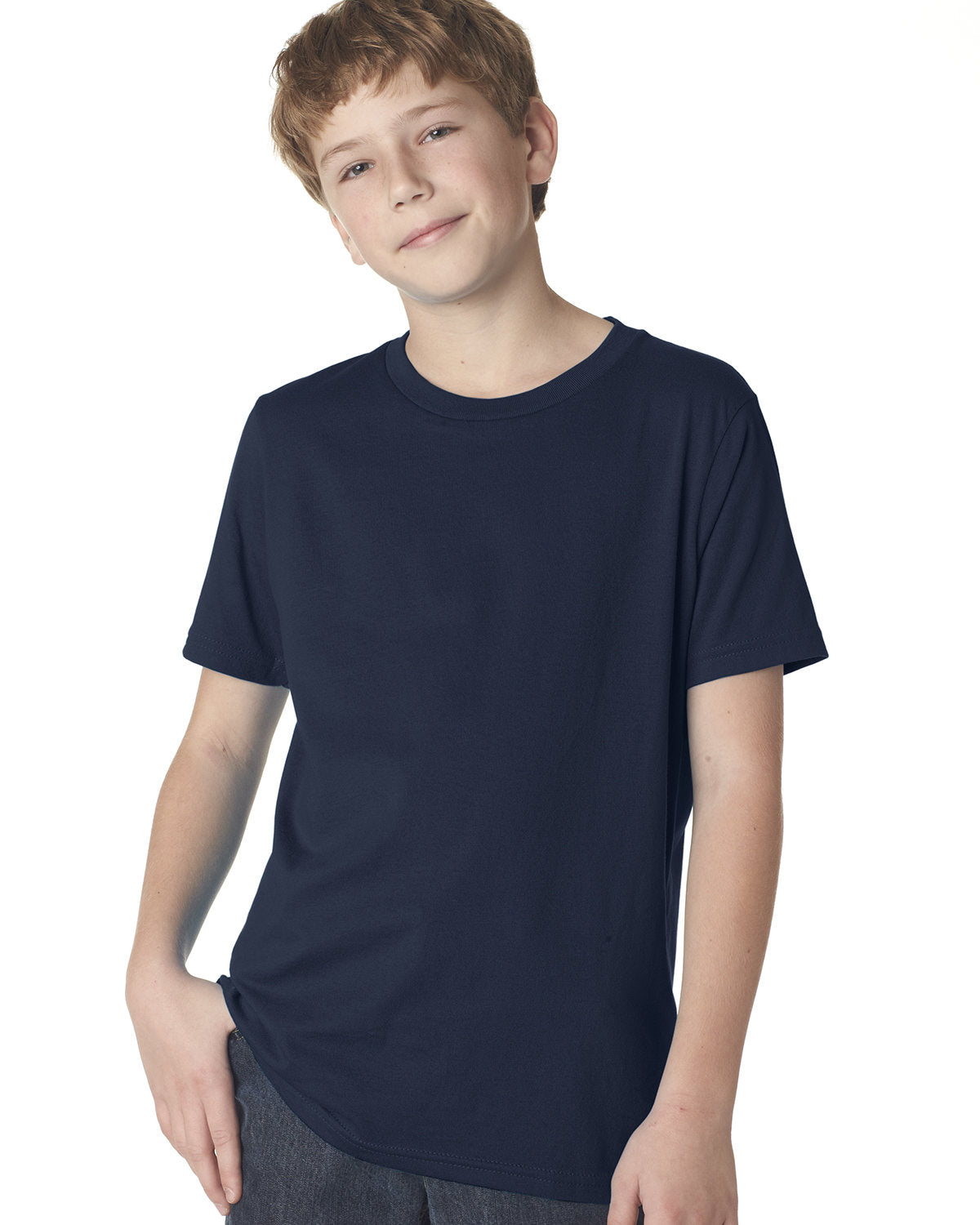 Youth Cotton Crew - Midnight Navy