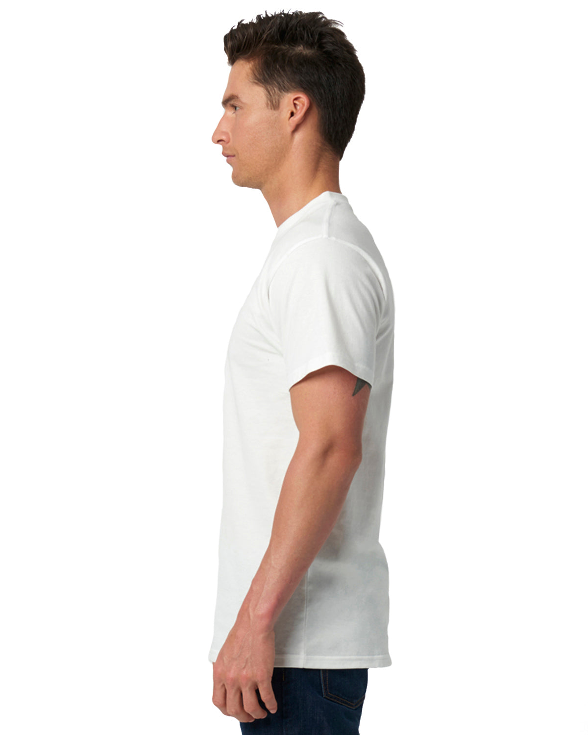 Unisex Inspired Dye Crew - White