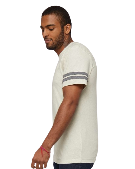 Men's Football T-Shirt - Natural Heather / Granite Heather