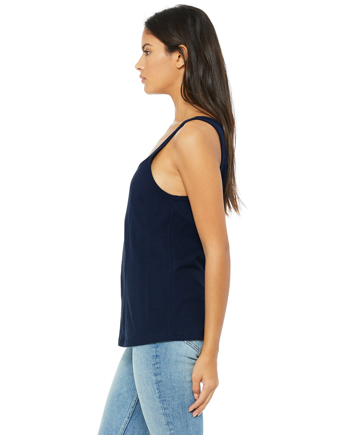 Women's Relaxed Jersey Tank - Navy