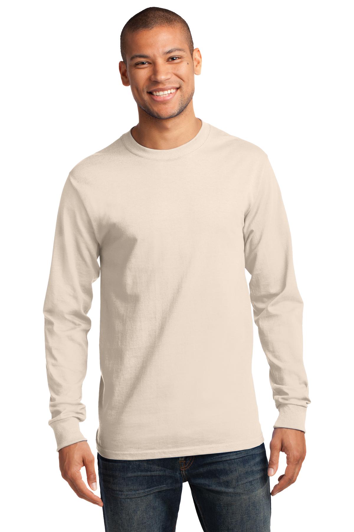 Unisex Long Sleeve Essential Tee - Natural