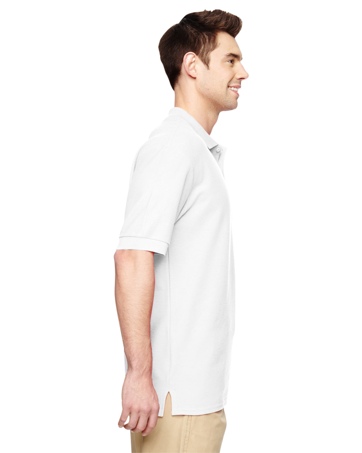 Unisex Premium Cotton®  Double Piqué Polo - White