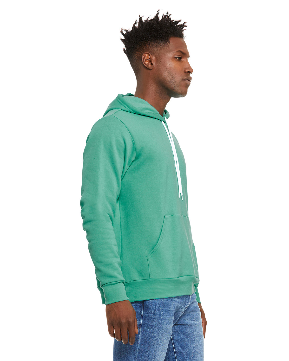 Unisex Sponge Fleece Pullover Hoodie - Teal
